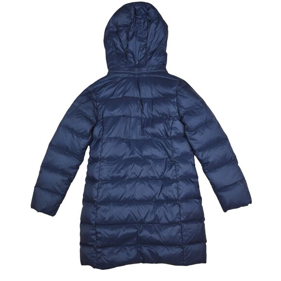 ARMANI JUNIOR Duck Down Puffer Jacket Parka Navy Preppy Luxury Winter Coat 8 A - Picture 2 of 9
